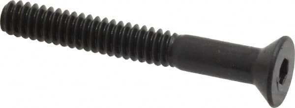 Made in USA - #10-24 UNC Hex Socket Drive, 82° Flat Screw - Alloy Steel, Black Oxide Finish, Fully Threaded, 1-1/2" OAL - Makers Industrial Supply