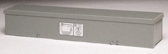 Cooper B-Line - 4" High x 24" Wide x 4" Long, Screw Mount Wire Duct - Gray, 7 Knockouts, Screw, Steel - Makers Industrial Supply