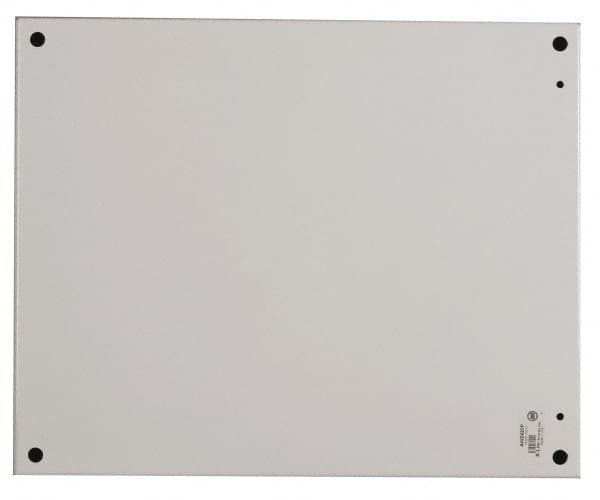 Cooper B-Line - 13" OAW x 13" OAH Powder Coat Finish Electrical Enclosure Nonperforated Panel - 16" x 16" Box, 12 Gauge Steel, Use with 16166-12/16168-12 - Makers Industrial Supply