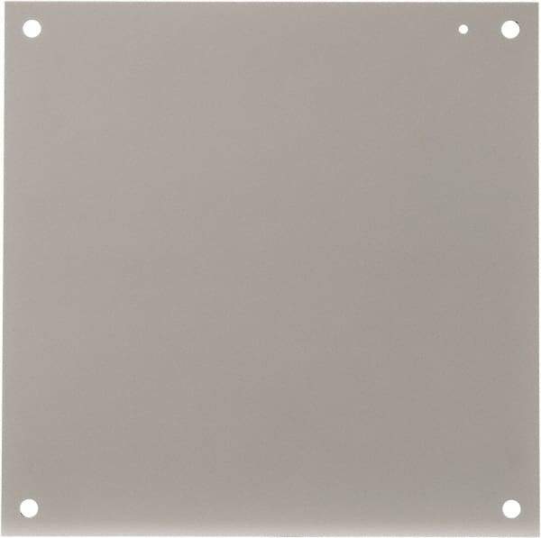 Cooper B-Line - 17" OAW x 17" OAH Powder Coat Finish Electrical Enclosure Nonperforated Panel - 20" x 20" Box, 12 Gauge Steel, Use with 202010-12/20206-12/20208-12 - Makers Industrial Supply