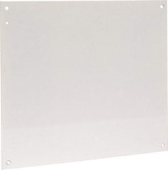 Cooper B-Line - 18-1/2" OAW x 21" OAH Powder Coat Finish Electrical Enclosure Nonperforated Panel - 24" x 20" Box, 14 Gauge Steel, Use with 24206-1/24208-1 - Makers Industrial Supply