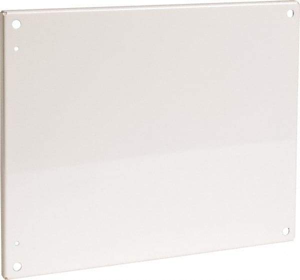 Cooper B-Line - 16-7/8" OAW x 20-7/8" OAH Powder Coat Finish Electrical Enclosure Flanged Panel - 24" x 20" Box, 12 Gauge Steel, Use with 20246-12/20248-12/242010-12/242012-12/242016-12/24206-12/24208-12 - Makers Industrial Supply