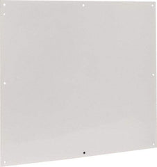 Cooper B-Line - 28-1/2" OAW x 32" OAH Powder Coat Finish Electrical Enclosure Nonperforated Panel - 36" x 30" Box, 14 Gauge Steel, Use with 363012-1/36306-1/36308-1 - Makers Industrial Supply