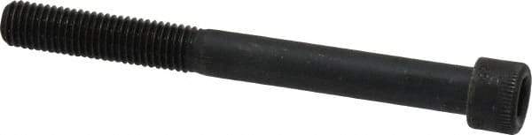 Made in USA - 1/4-28 UNF Hex Socket Drive, Socket Cap Screw - Alloy Steel, Black Oxide Finish, Partially Threaded, 2-1/2" Length Under Head - Makers Industrial Supply