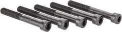 Made in USA - 1/2-20 UNF Hex Socket Drive, Socket Cap Screw - Alloy Steel, Black Oxide Finish, Partially Threaded, 4" Length Under Head - Makers Industrial Supply