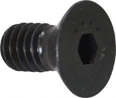 Made in USA - 5/16-18 UNC Hex Socket Drive, 82° Flat Screw - Alloy Steel, Black Oxide Finish, Fully Threaded, 5/8" OAL - Makers Industrial Supply