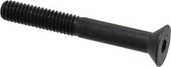 Made in USA - 5/16-18 UNC Hex Socket Drive, 82° Flat Screw - Alloy Steel, Black Oxide Finish, Fully Threaded, 2-1/2" OAL - Makers Industrial Supply