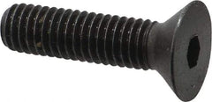 Made in USA - 3/8-16 UNC Hex Socket Drive, 82° Flat Screw - Alloy Steel, Black Oxide Finish, Fully Threaded, 1-1/2" OAL - Makers Industrial Supply