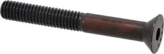 Made in USA - 3/8-16 UNC Hex Socket Drive, 82° Flat Screw - Alloy Steel, Black Oxide Finish, Partially Threaded, 3" OAL - Makers Industrial Supply