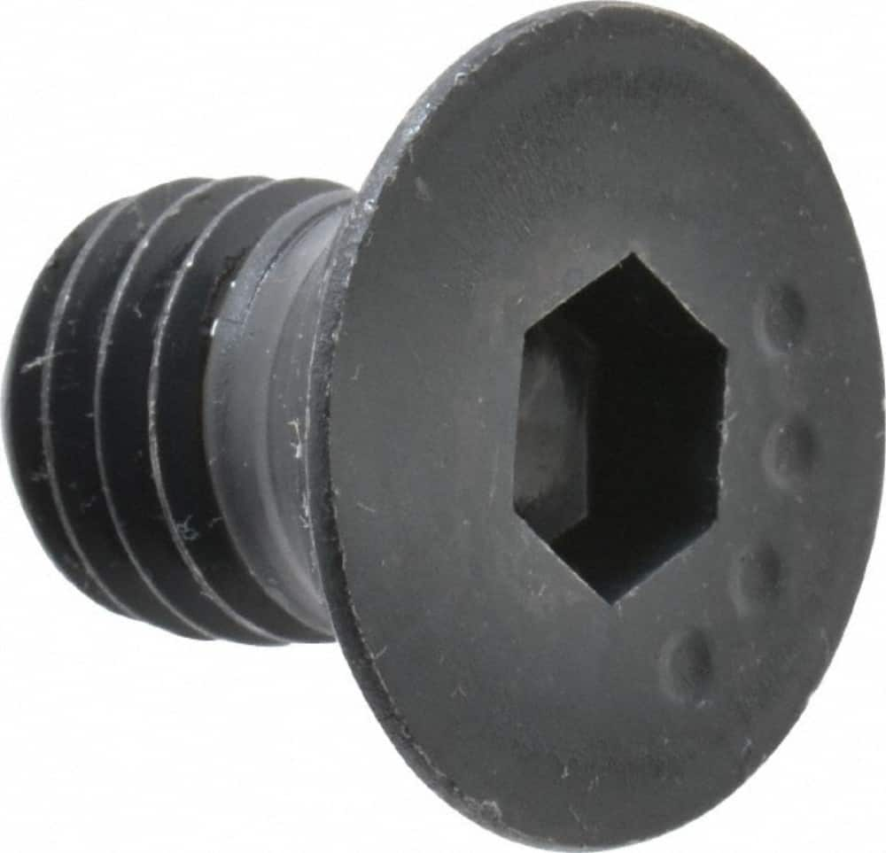 Made in USA - 1/2-13 UNC Hex Socket Drive, 82° Flat Screw - Alloy Steel, Black Oxide Finish, Fully Threaded, 3/4" OAL - Makers Industrial Supply