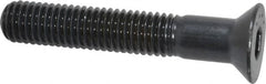 Made in USA - 1/2-13 UNC Hex Socket Drive, 82° Flat Screw - Alloy Steel, Black Oxide Finish, Partially Threaded, 3" OAL - Makers Industrial Supply