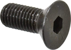 Made in USA - 1/4-28 UNF Hex Socket Drive, 82° Flat Screw - Alloy Steel, Black Oxide Finish, Fully Threaded, 5/8" OAL - Makers Industrial Supply