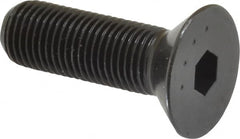 Made in USA - 3/8-24 UNF Hex Socket Drive, 82° Flat Screw - Alloy Steel, Black Oxide Finish, Fully Threaded, 1-1/4" OAL - Makers Industrial Supply