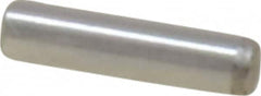 Made in USA - 1/16" Diam x 1/4" Pin Length Grade 8 Alloy Steel Standard Dowel Pin - Bright Finish, 1 Beveled & 1 Rounded End - Makers Industrial Supply