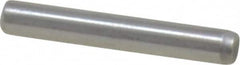 Made in USA - 3/32" Diam x 5/8" Pin Length Grade 8 Alloy Steel Standard Dowel Pin - Bright Finish, 1 Beveled & 1 Rounded End - Makers Industrial Supply