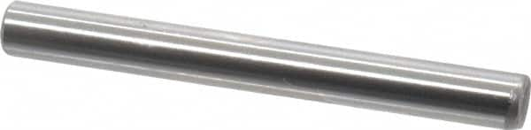 Made in USA - 3/16" Diam x 1-3/4" Pin Length Grade 8 Alloy Steel Standard Dowel Pin - Bright Finish, C 47-58 & C 60 (Surface) Hardness, 4,150 Lb (Single Shear), 8,300 Lb (Double Shear) Breaking Strength, 1 Beveled & 1 Rounded End - Makers Industrial Supply