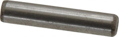 Made in USA - 1/4" Diam x 1-1/4" Pin Length Grade 8 Alloy Steel Standard Dowel Pin - Bright Finish, C 47-58 & C 60 (Surface) Hardness, 14,720 Lb (Double Shear), 7,360 Lb (Single Shear) Breaking Strength, 1 Beveled & 1 Rounded End - Makers Industrial Supply