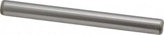 Made in USA - 1/4" Diam x 2-1/2" Pin Length Grade 8 Alloy Steel Standard Dowel Pin - Bright Finish, C 47-58 & C 60 (Surface) Hardness, 14,720 Lb (Double Shear), 7,360 Lb (Single Shear) Breaking Strength, 1 Beveled & 1 Rounded End - Makers Industrial Supply