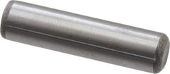 Made in USA - 5/16" Diam x 1-1/4" Pin Length Grade 8 Alloy Steel Standard Dowel Pin - Bright Finish, C 47-58 & C 60 (Surface) Hardness, 11,500 Lb (Single Shear), 23,000 Lb (Double Shear) Breaking Strength, 1 Beveled & 1 Rounded End - Makers Industrial Supply