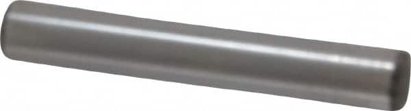 Made in USA - 5/16" Diam x 2" Pin Length Grade 8 Alloy Steel Standard Dowel Pin - Bright Finish, C 47-58 & C 60 (Surface) Hardness, 11,500 Lb (Single Shear), 23,000 Lb (Double Shear) Breaking Strength, 1 Beveled & 1 Rounded End - Makers Industrial Supply