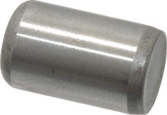 Made in USA - 3/8" Diam x 5/8" Pin Length Grade 8 Alloy Steel Standard Dowel Pin - Bright Finish, C 47-58 & C 60 (Surface) Hardness, 16,550 Lb (Single Shear), 33,100 Lb (Double Shear) Breaking Strength, 1 Beveled & 1 Rounded End - Makers Industrial Supply