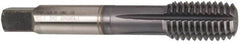 Guhring - M12x1.75 Metric Coarse H6 Thread Limit Modified Bottoming Thread Forming Tap - Cobalt, TiCN Finish, 3.381" OAL, 0.728" Thread Length, Right Hand Thread, Series 3942 - Makers Industrial Supply