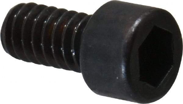 Made in USA - #2-56 UNC Hex Socket Drive, Socket Cap Screw - Alloy Steel, Black Oxide Finish, Fully Threaded, 3/16" Length Under Head - Makers Industrial Supply