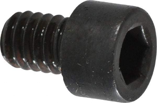 Made in USA - #8-32 UNC Hex Socket Drive, Socket Cap Screw - Alloy Steel, Black Oxide Finish, Fully Threaded, 1/4" Length Under Head - Makers Industrial Supply