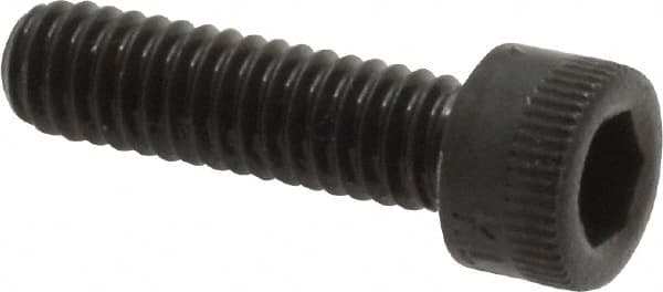 Made in USA - #8-32 UNC Hex Socket Drive, Socket Cap Screw - Alloy Steel, Black Oxide Finish, Fully Threaded, 5/8" Length Under Head - Makers Industrial Supply