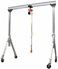 Vestil - 2,000 Lb Load Capacity, Aluminum Gantry Crane - 12' Span - Makers Industrial Supply