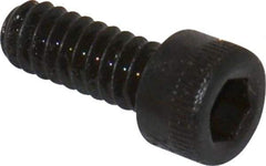 Made in USA - #10-24 UNC Hex Socket Drive, Socket Cap Screw - Alloy Steel, Black Oxide Finish, Fully Threaded, 1/2" Length Under Head - Makers Industrial Supply