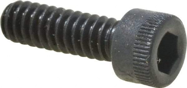 Made in USA - #10-24 UNC Hex Socket Drive, Socket Cap Screw - Alloy Steel, Black Oxide Finish, Fully Threaded, 5/8" Length Under Head - Makers Industrial Supply