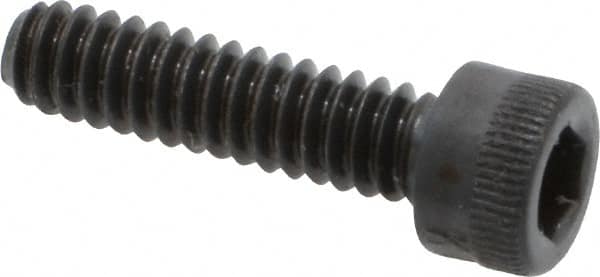 Made in USA - #10-24 UNC Hex Socket Drive, Socket Cap Screw - Alloy Steel, Black Oxide Finish, Fully Threaded, 3/4" Length Under Head - Makers Industrial Supply