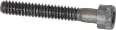 Made in USA - #10-24 UNC Hex Socket Drive, Socket Cap Screw - Alloy Steel, Black Oxide Finish, Partially Threaded, 1-1/4" Length Under Head - Makers Industrial Supply