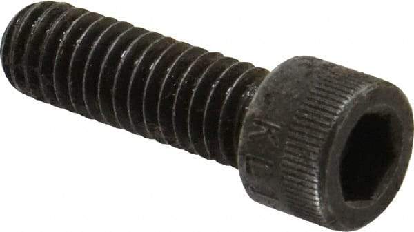 Made in USA - 5/16-18 UNC Hex Socket Drive, Socket Cap Screw - Alloy Steel, Black Oxide Finish, Fully Threaded, 1" Length Under Head - Makers Industrial Supply