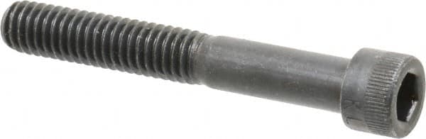 Made in USA - 5/16-18 UNC Hex Socket Drive, Socket Cap Screw - Alloy Steel, Black Oxide Finish, Partially Threaded, 2-1/4" Length Under Head - Makers Industrial Supply