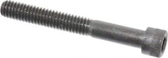 Made in USA - 5/16-18 UNC Hex Socket Drive, Socket Cap Screw - Alloy Steel, Black Oxide Finish, Partially Threaded, 2-1/2" Length Under Head - Makers Industrial Supply