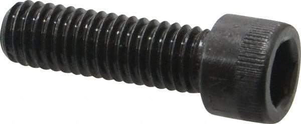 Made in USA - 3/8-16 UNC Hex Socket Drive, Socket Cap Screw - Alloy Steel, Black Oxide Finish, Fully Threaded, 1-1/4" Length Under Head - Makers Industrial Supply