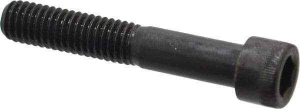 Made in USA - 3/8-16 UNC Hex Socket Drive, Socket Cap Screw - Alloy Steel, Black Oxide Finish, Partially Threaded, 2-1/4" Length Under Head - Makers Industrial Supply