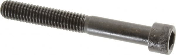 Made in USA - 3/8-16 UNC Hex Socket Drive, Socket Cap Screw - Alloy Steel, Black Oxide Finish, Partially Threaded, 3" Length Under Head - Makers Industrial Supply