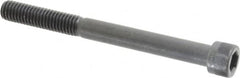 Made in USA - 3/8-16 UNC Hex Socket Drive, Socket Cap Screw - Alloy Steel, Black Oxide Finish, Partially Threaded, 4" Length Under Head - Makers Industrial Supply