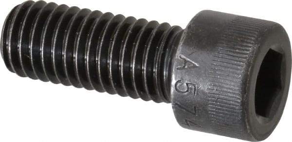 Made in USA - 1/2-13 UNC Hex Socket Drive, Socket Cap Screw - Alloy Steel, Black Oxide Finish, Fully Threaded, 1-1/4" Length Under Head - Makers Industrial Supply