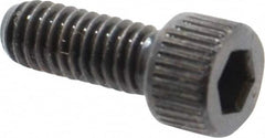 Made in USA - #6-40 UNF Hex Socket Drive, Socket Cap Screw - Alloy Steel, Black Oxide Finish, Fully Threaded, 3/8" Length Under Head - Makers Industrial Supply