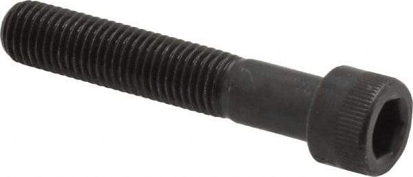 Made in USA - 5/16-24 UNF Hex Socket Drive, Socket Cap Screw - Alloy Steel, Black Oxide Finish, Partially Threaded, 1-3/4" Length Under Head - Makers Industrial Supply