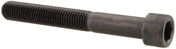 Made in USA - 5/16-24 UNF Hex Socket Drive, Socket Cap Screw - Alloy Steel, Black Oxide Finish, Partially Threaded, 2-1/2" Length Under Head - Makers Industrial Supply