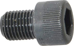 Made in USA - 3/8-24 UNF Hex Socket Drive, Socket Cap Screw - Alloy Steel, Black Oxide Finish, Fully Threaded, 1/2" Length Under Head - Makers Industrial Supply