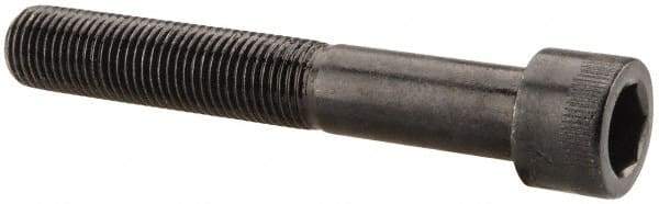 Made in USA - 3/8-24 UNF Hex Socket Drive, Socket Cap Screw - Alloy Steel, Black Oxide Finish, Partially Threaded, 2-1/2" Length Under Head - Makers Industrial Supply