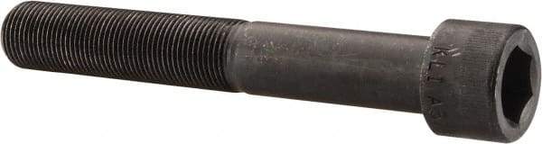 Made in USA - 3/8-24 UNF Hex Socket Drive, Socket Cap Screw - Alloy Steel, Black Oxide Finish, Partially Threaded, 3" Length Under Head - Makers Industrial Supply