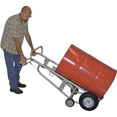 Wesco Industrial Products - 1,000 Lb Load Capacity, 30 & 55 Gal Pail Tipper - 25-7/8" Wide x 60" High, 4 Aluminum Wheels - Makers Industrial Supply