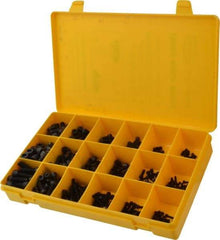 Made in USA - 360 Piece Acetal Resin Socket Head Cap Screws - #4-40 to 5/16-18 Thread - Makers Industrial Supply